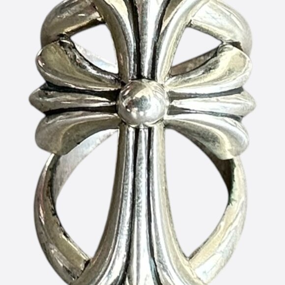 Chrome Hearts Silver Cross Infinity Ring